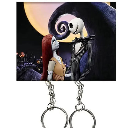 New Couple Keychain Hanger Wall Key Holder Home Decor Cartoon Kawaii Key Pendant Backpack Key Ring Storage Rack for Lover Gifts